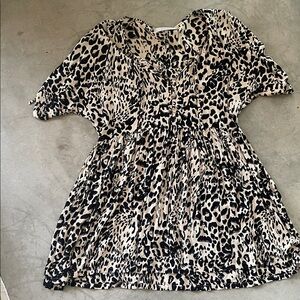 Leopard Print tunic style mini dress